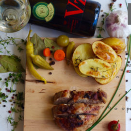 Domáca degustačná večera II.: Pečené bravčové mäso a Veltlínske zelené